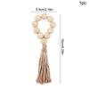 1/12Pcs Wooden Beads Napkin Rings with Tassels Rustic Wedding Table Napkin Holder Buckles Christmas Party Boho Home Decoration