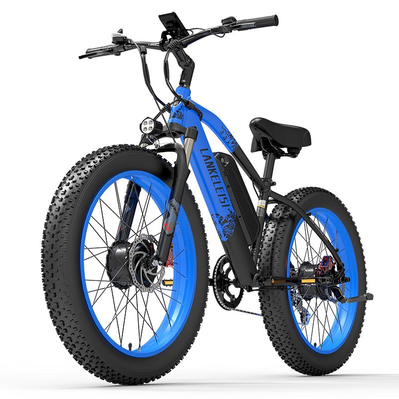 LANKELEISI MG740PLUS Ebike 2000W Doppio Motore 48V 20Ah Batteria Rimovibile 26 Pollici Ruote Grasse Bicicletta Elettrica Freni Idraulici Dirt bike