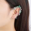 Earrings Retro Earless Flower Ear Bone Clip Rose Branch Elf Fringed Ear Hanging Ear Clip
