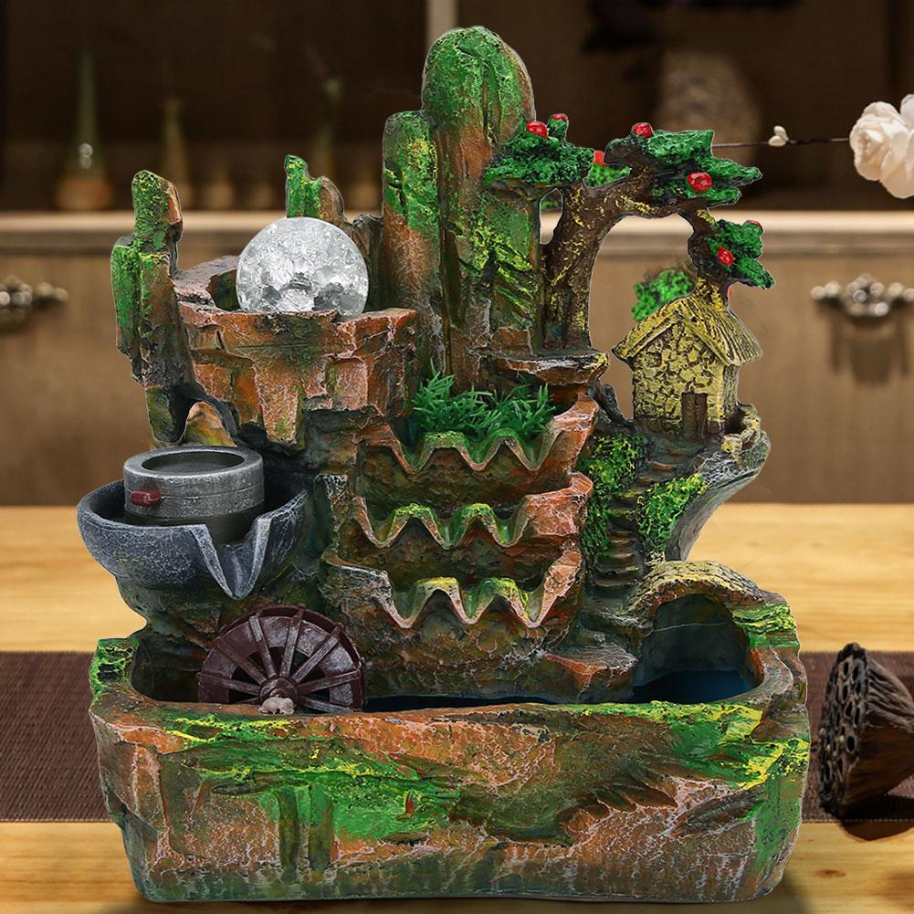 Výrazná stolní vodní fontána Simulace skalnaté krajiny Ornament s atomizačním efektemEU