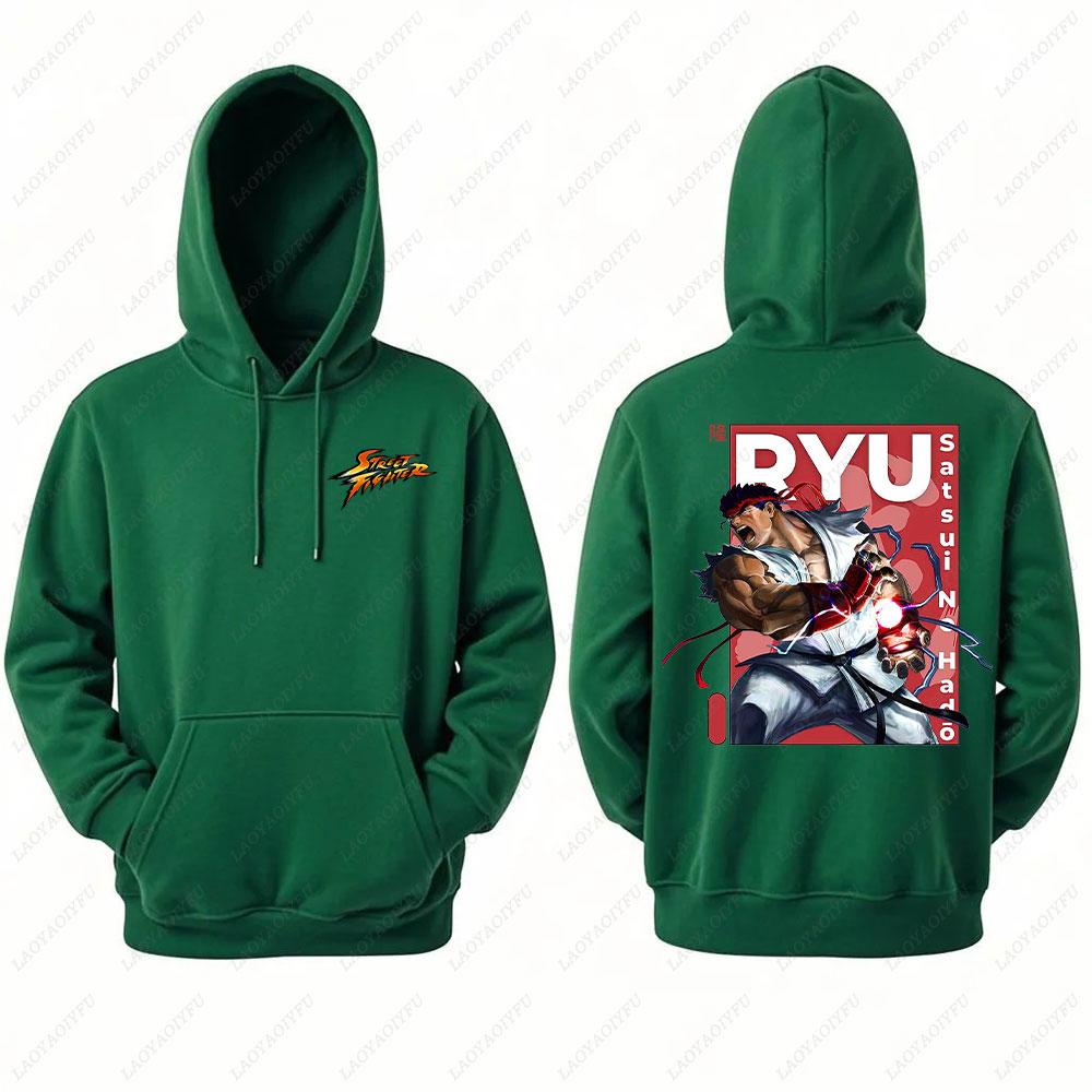 2025 Ryu Street Fighter Essential Hoodie Men's Sweatshirt Crazy Long Sleeve Autumn Loose Hipster Ropa Hombre Clothes Man Hoodie