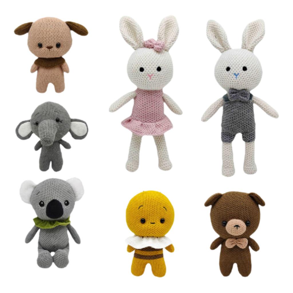 Handmade Crochet Amigurumi Plush Doll Collection Adorable Animal Characters In Soft Pp Cotton