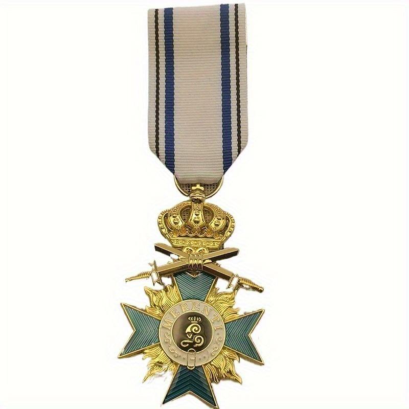 Копия прусской баварской короны крест медаль металлическая эмалевая значок памятный значок Golden