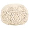 VidaXL Handmade Macrame Pouf 45 X 30 Cm Cotton