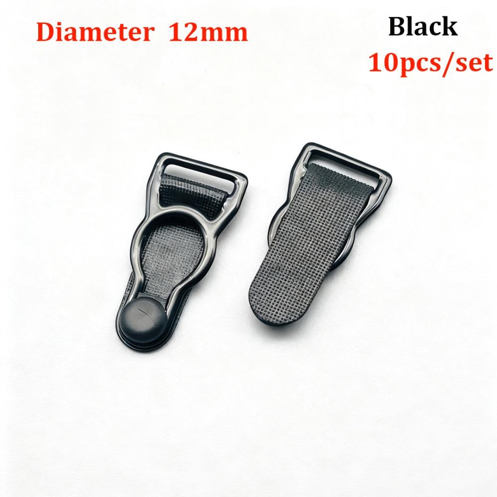 10pcs 12mm/18mm Suspender Ends Hooks Nylon Suspender Clips Corset Leg Garter Belt Clip