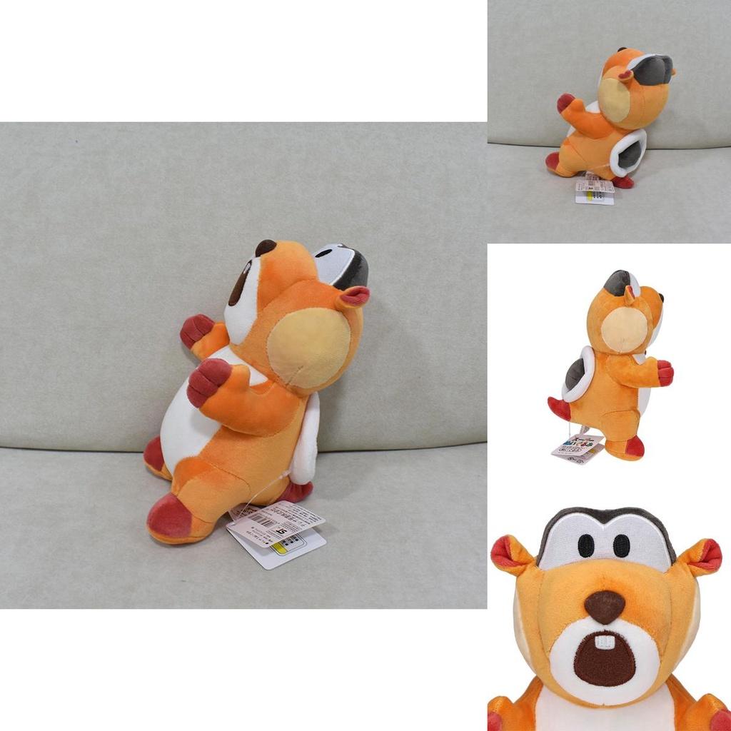 Karl Groundhog Plush Toy 22cm Height Realistic Design Furry Stuffed Animal