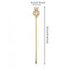 Gold-Tone Copper Enchantment Rod Electroplated Crystal Embellished