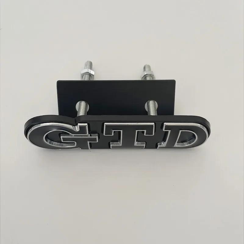 RUNTB1 3D Metal Front Grille GTD Logo Emblem Rear Trunk Badge Stickers For Volkswagen VW Golf 2 4 5 6 7 R MK2 MK3 MK4 Car Accessories