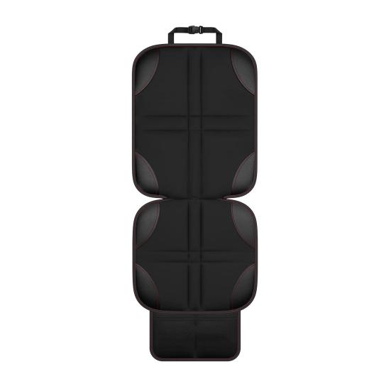 Child Car Seat Protector with Mesh Pocket Non-Slip Backing Waterproof Stain Resistant Thick Padding Baby Car Seat Cover