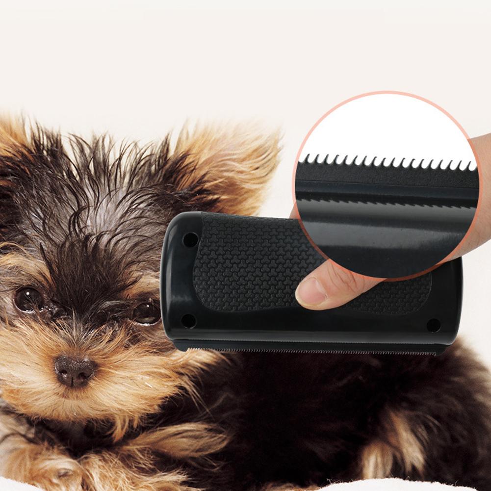 Pet Hair Remover Comb Ergonomic Handle Cat Grooming Brush Anti-Slip Pet Hair Removal Tool for Matted Loose Hairs