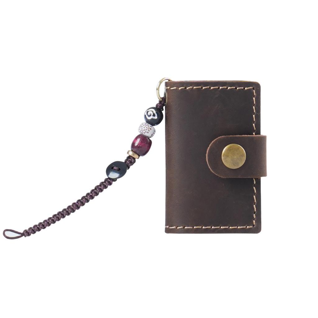 Mini Traveler's Cowhide Notebook Pendant - Handmade Decorative TN Travel Book