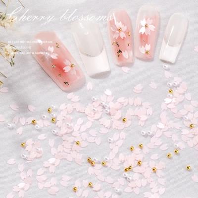 1 Box Nail Art Sequins Ultra-thin Petal 3D Effect Decorative Vivid Color Non-fading Manicure Decoration DIY Cherry Blossoms