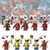 Heroes Series Wolverine And Deadpool Building Block Action Figures Set