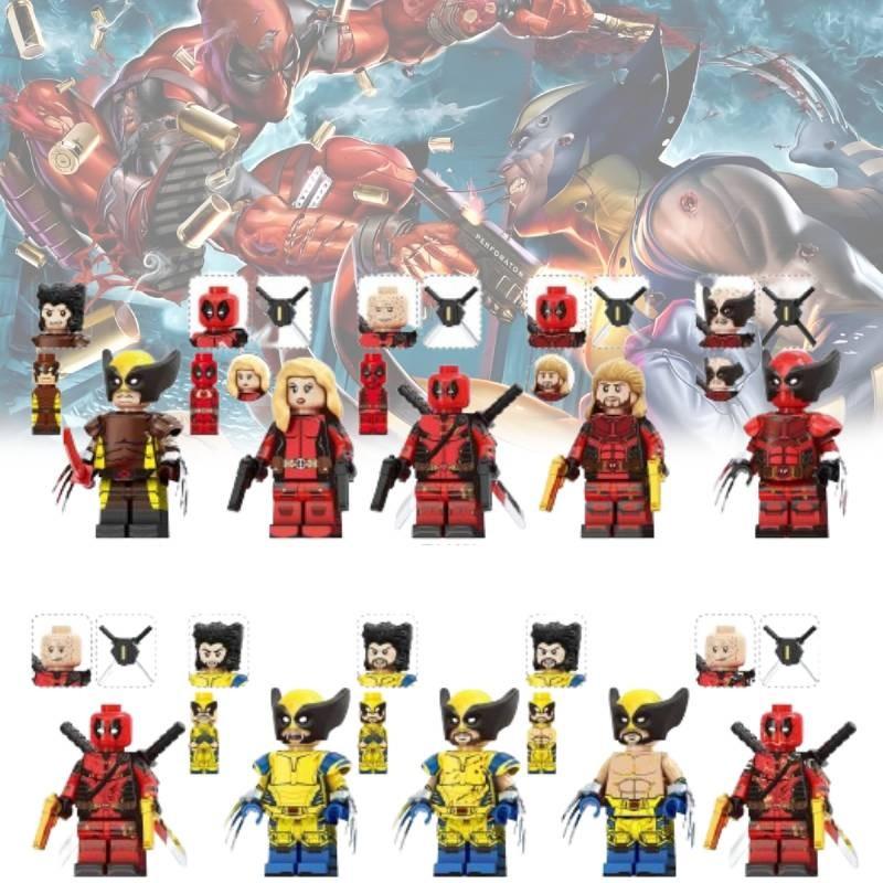 Heroes Series Wolverine And Deadpool Building Block Action Figures Set