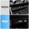 Car Accessories For Honda CR-V CRV 6th Gen 2023 2024 2025 Hybrid Central Control USB Frame Cover Case Trim Decoration Sticker