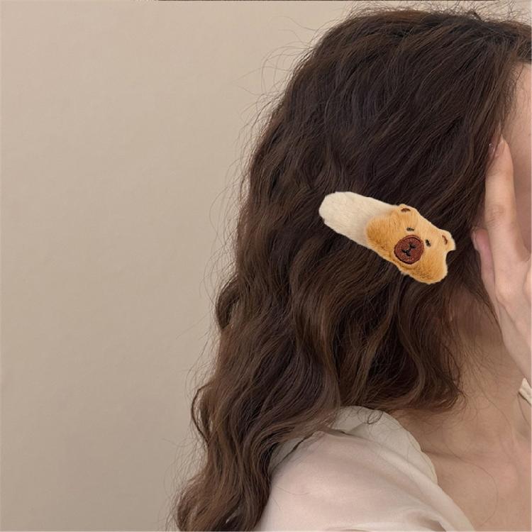 Cute Capybara Plush Hair Band Elastic Headband Fashion Hair Accesories Hair Ties Hairpieces Suitable for Girls and Women