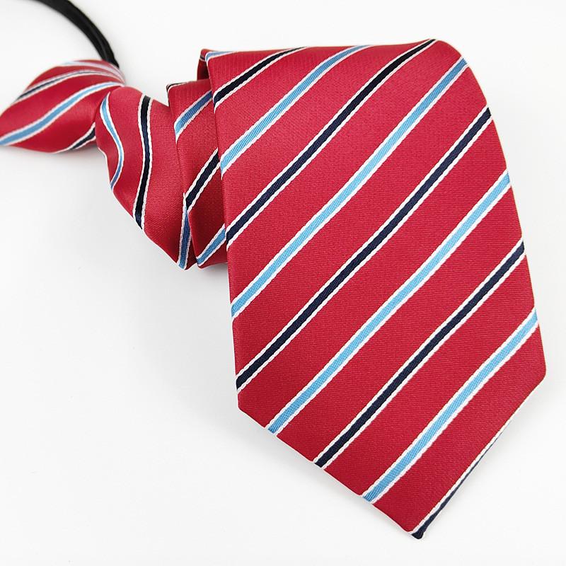 Mens Business Polyester Tie With Arrow Design And Zipper Closure For Office