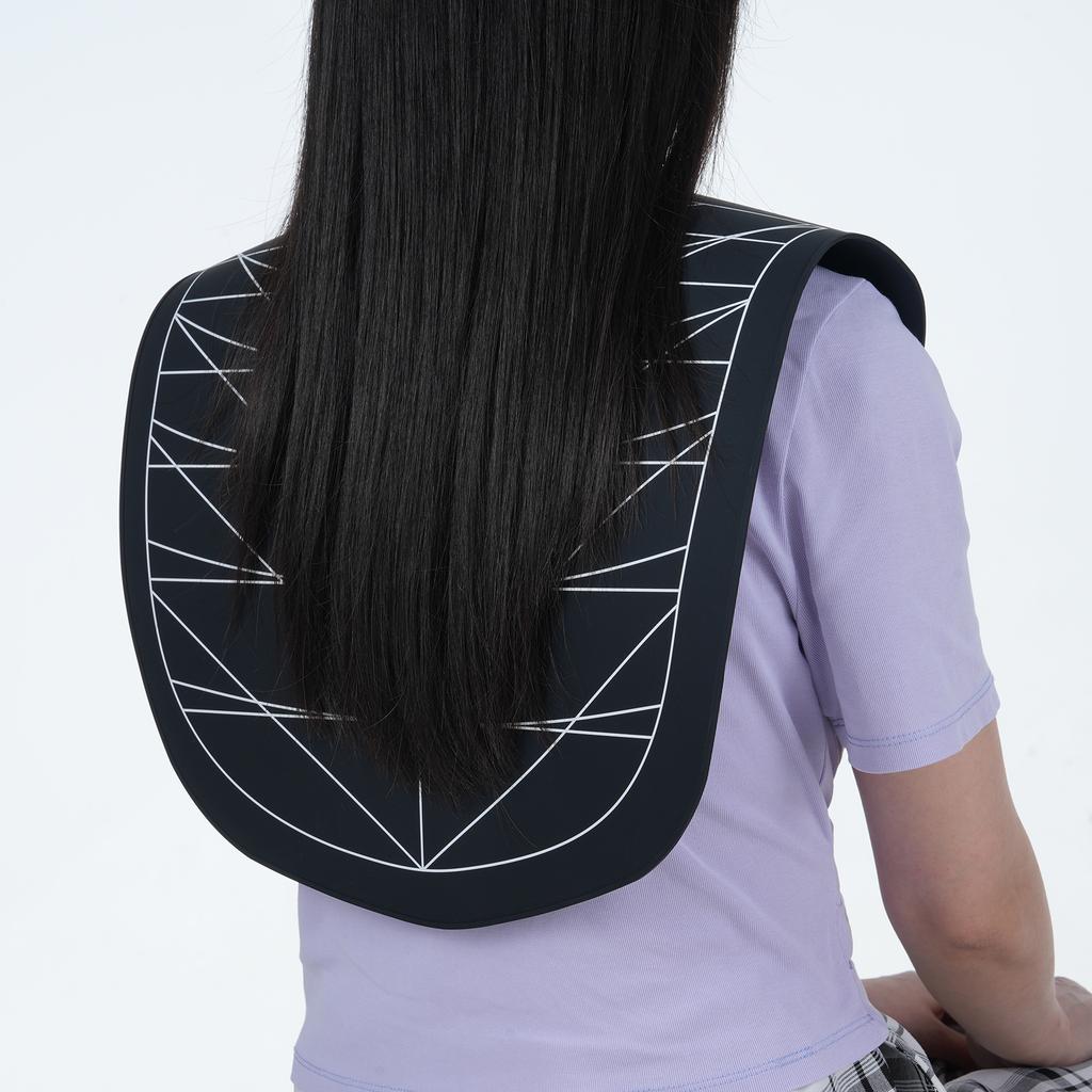 Long Silicone Hair Shawl for Hair Cutting Dyeing Hairdressing Cape Hair Salon Waterproof Neck Wrap Neck Protector Hair