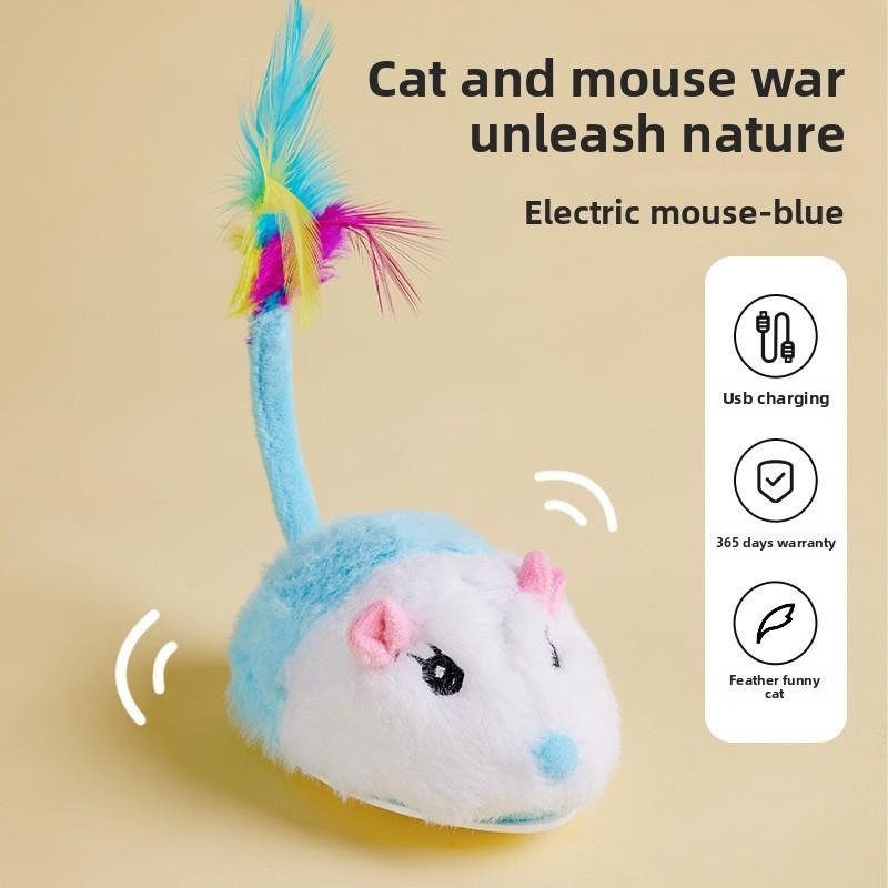 Mouse Electric Simulation Cat Dog Pet Entertainment Toy With Sound Function