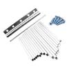 Thumb Piano 17 Keys with Tune Hammer Pillow Wood and Screws Acrylic Cute Rhino Head Shape Musical