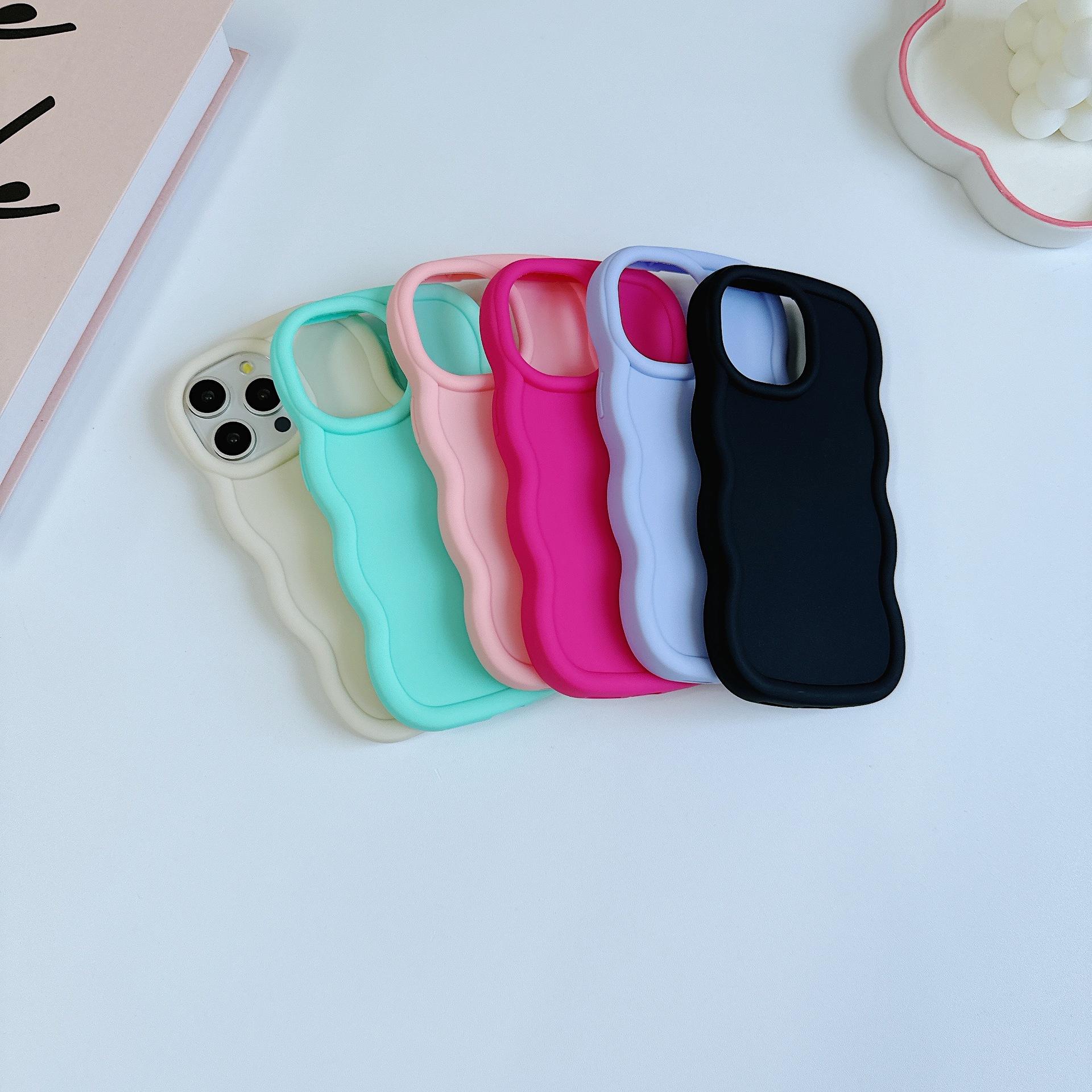 

Suitable for Samsung S25 Macron Mobile Phone Candy Color Tpu Soft Shell A05 Large Wave Anti-fall Protection Case A56-5G