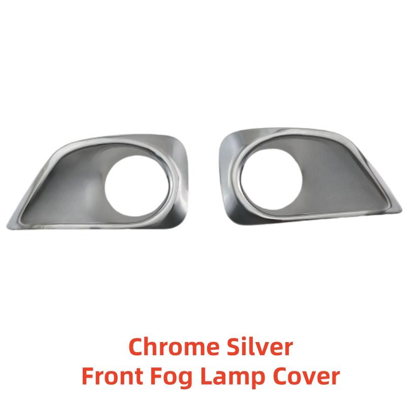 

2pcs Car ABS Chrome Accessories Plated Front Fog Lamp Cover Trim Paste Style For Toyota Vios Sedan 2014 2015 2016 2017 2018 Chrome