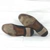 Jan Baran Leather Plain Toe Shoes [Italy/25.5/Black/Intrecciato](USED)