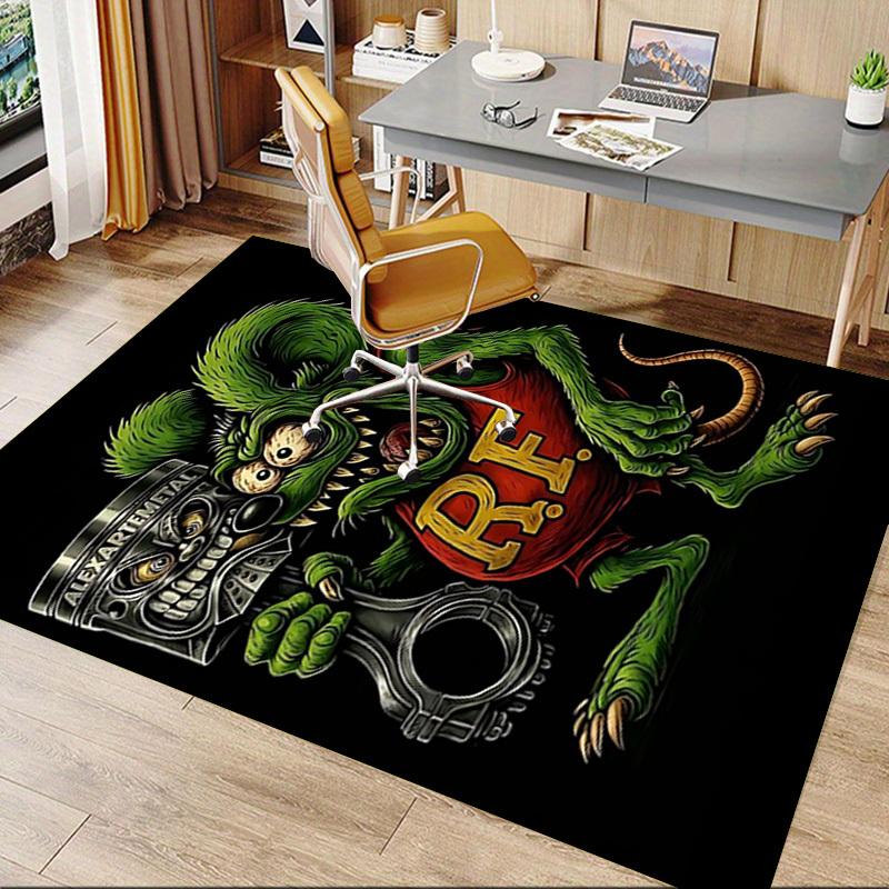 1pc Rat Fink Carpet, Office Rug Outdoor Mat Home Decor Area Carpet Festival