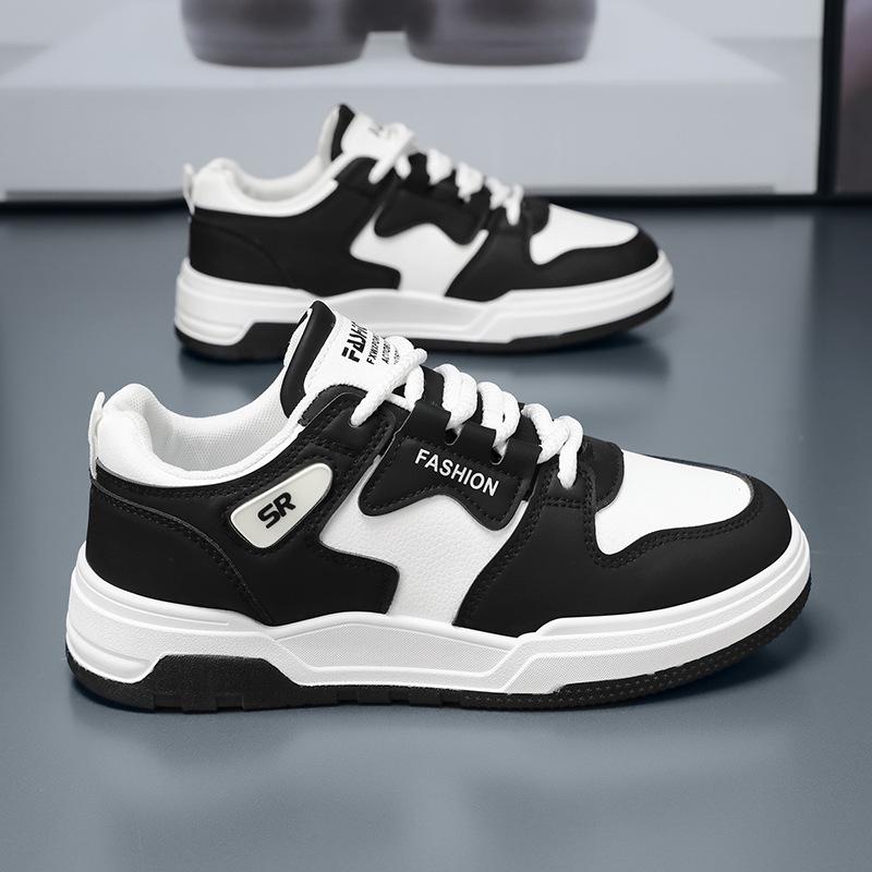 Men's 2024 Winter Trendy White Korean Style Versatile Casual Board Shoes for Teenagers and Men