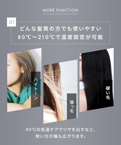 SALONIA Smooth Shine Straightener/Hair Iron, 24mm, Pink [Amazon.co.jp Exclusive]