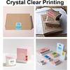 Factory Customized Color Heat Transfer Printing Scratch-Off Barcode Clear Strong Adhesion Adhesive Labels PET Food Candy Food