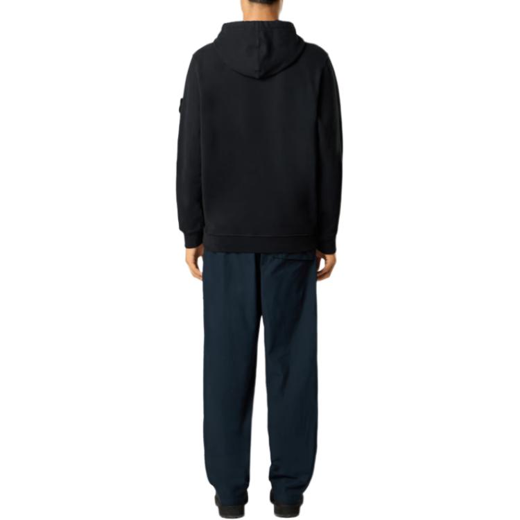 STONE ISLAND Felpa con cappuccio a maniche lunghe tinta unita da uomo felpa K2S156100029S0A20-V0029