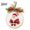 Handmade Craft Gift for Adults Christmas Embroidery Ornament DIY Kit, Beginner-Friendly Stitching Set with Healing Experience All Tools, Wall Hanging
