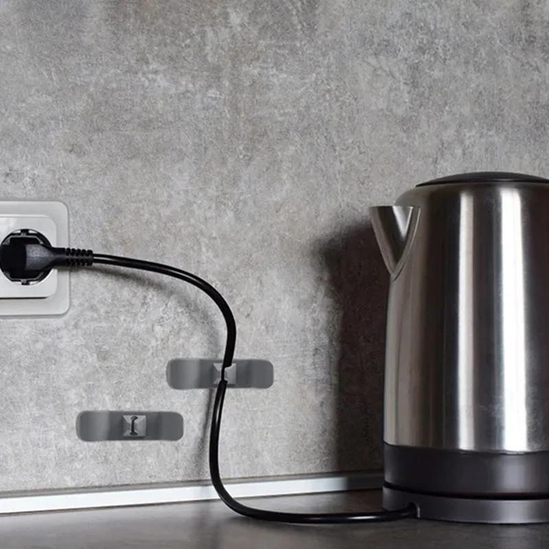 2Pcs Kitchen Storage Cord Wrapper Cable Cord Wire Organizer Cable Holder Clip Winder for Charging Data