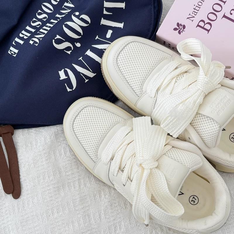 Summer Mesh Breathable Skateboard Shoes Women's 2025 New Popular Thick-soled Original Niche Bread Shoes Sports and Leisure Shoes