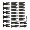 Titanium Oscillating Saw Blades Kit 22 PCS Multitool Cutting Blades for Metal