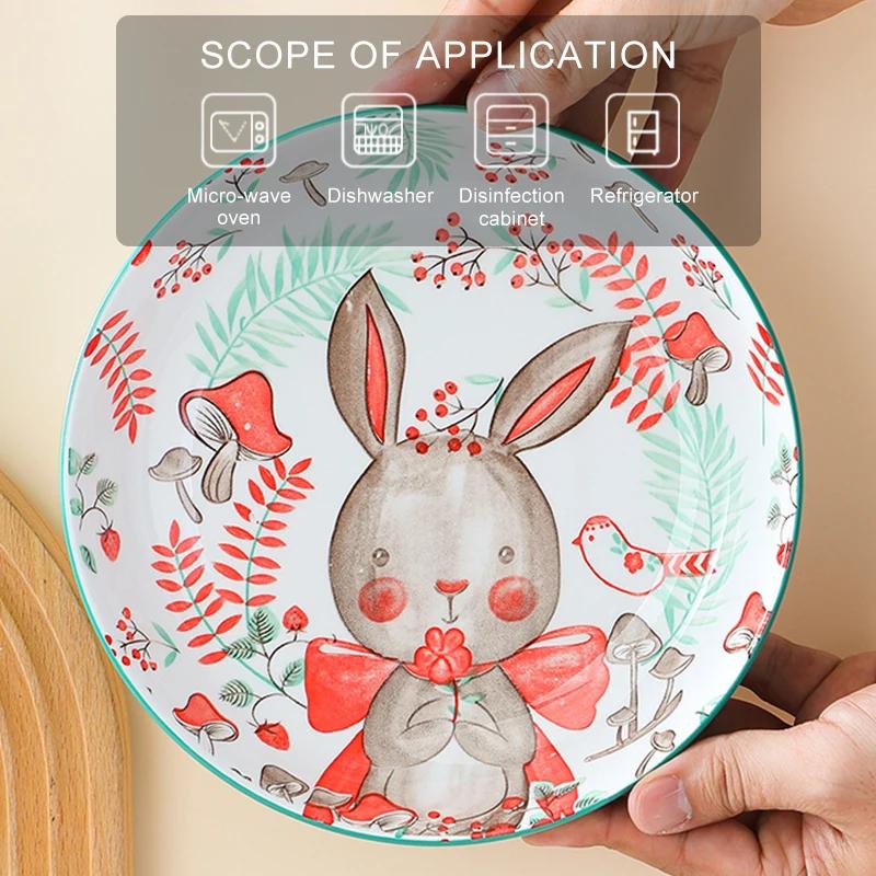 Cartoon Household Rice Bowl Brown Bear Noodle Bowl Creative  Ceramic Rice Bowl Kitchen Accessories