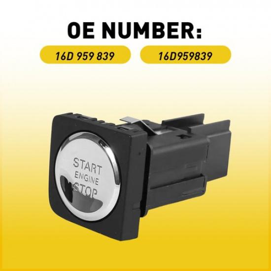 Engine Start Stop Button Switch Fit Volkswagen Jetta 2011 12 13 14 15 16-2017