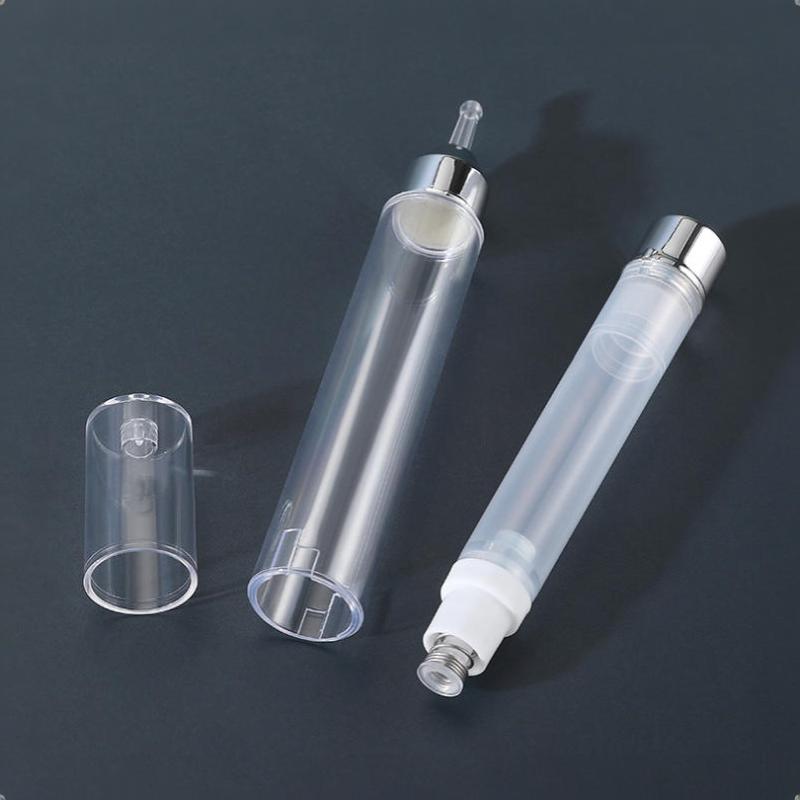 Leakproof Empty Airless Pump Bottle 1Pcs 5/10/15ml Portable Dispenser for DIY Eye Cream Serum Essential Oil Trip & Daily Use