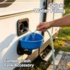 Entonnoir de remplissage d'eau portable réutilisable étanche pour camping-car, caravane, véhicule récréatif, voyage en voiture, extérieur, fournitures automobiles