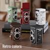 Retro Dual-Lens Travel Camera - Manual Crank, Student-Friendly, Portable Film & Digital Model