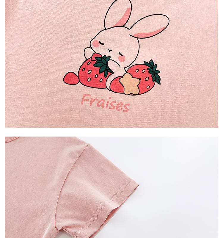 Children's Pajamas Summer Thin Boys' and Girls' Home Clothing Set