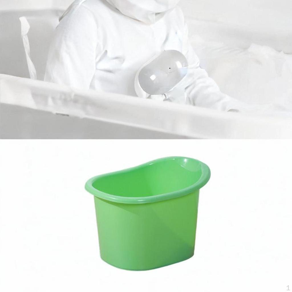 Tub Container with Built In Seating for Comfortable Bathing