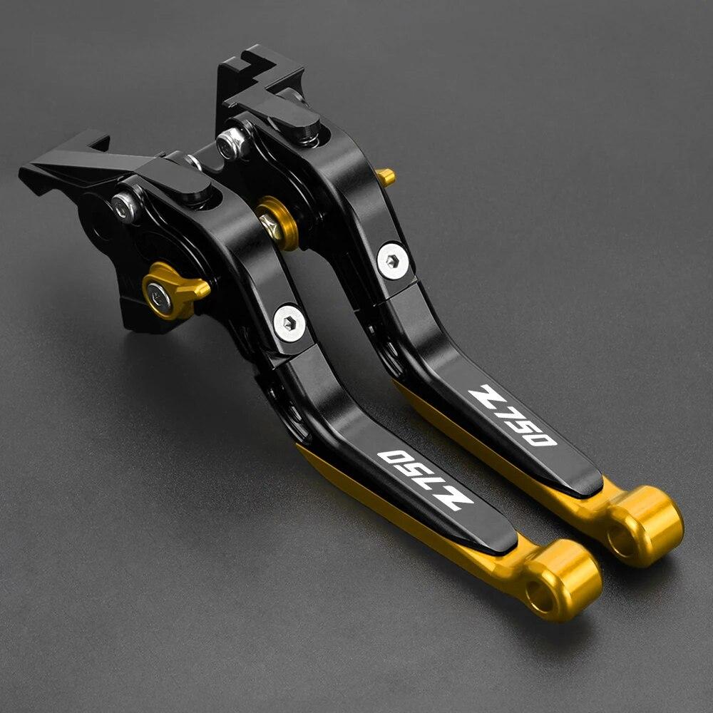 2011 2010 2009 2008 Motorcycle Brake Handle Clutch Lever CNC Aluminum Adjustable Clutch Brake Levers FOR Kawasaki Z750 2007-2012