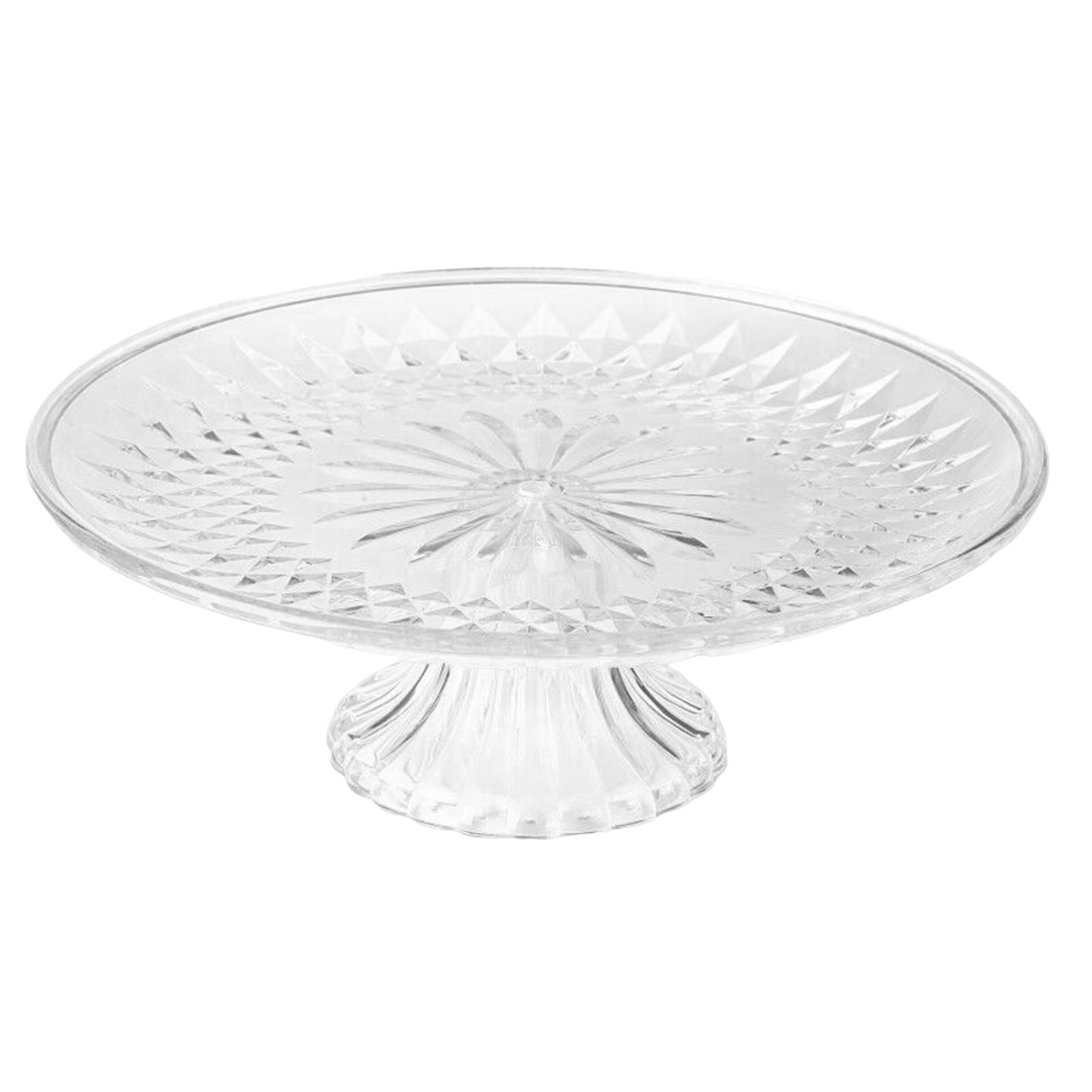 

Акриловый поднос для кексов с фруктами и десертами, хрустальная большая подставка, сервировочное блюдо для торта, десерта, кексов с фруктами 30cm