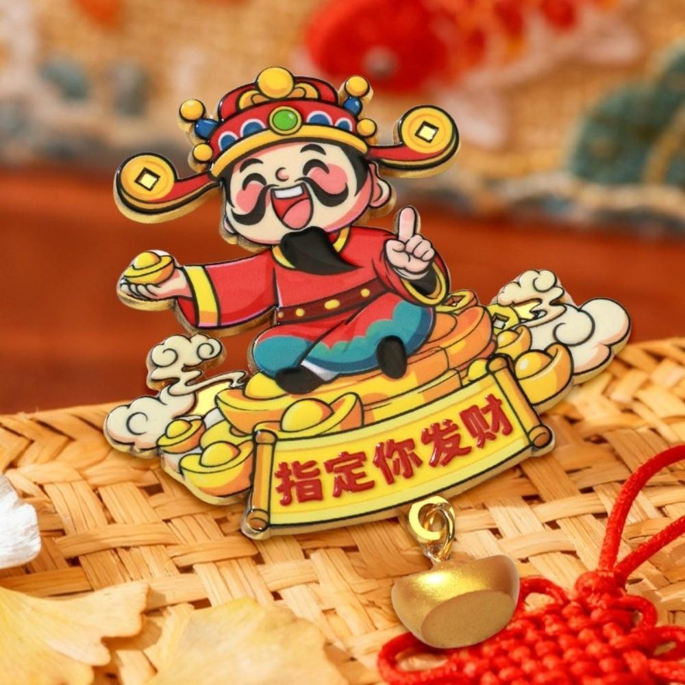 Cartoon 3D Refrigerator Magnets Traditional Lucky Magnetic Sticker  Refrigerator Decoration
