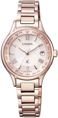 Citizen Cross Sea Wasserdichte Sakura Rosa Eco-Drive Funkgesteuerte Uhr,