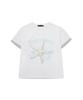 Ledeoli [Crop] Ocean Haze Roll-Up Short Sleeve T-Shirt [Black]