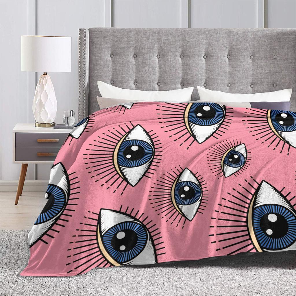 Eye Pattern Blanket Quality Warm Soft  Throw Blanket Spring Boy Girl Couch Bed Print Bedspread