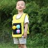 Children's Sticky Ball Vest Interactive Outdoor Toy For Kindergarten Parent-child Activities Orange